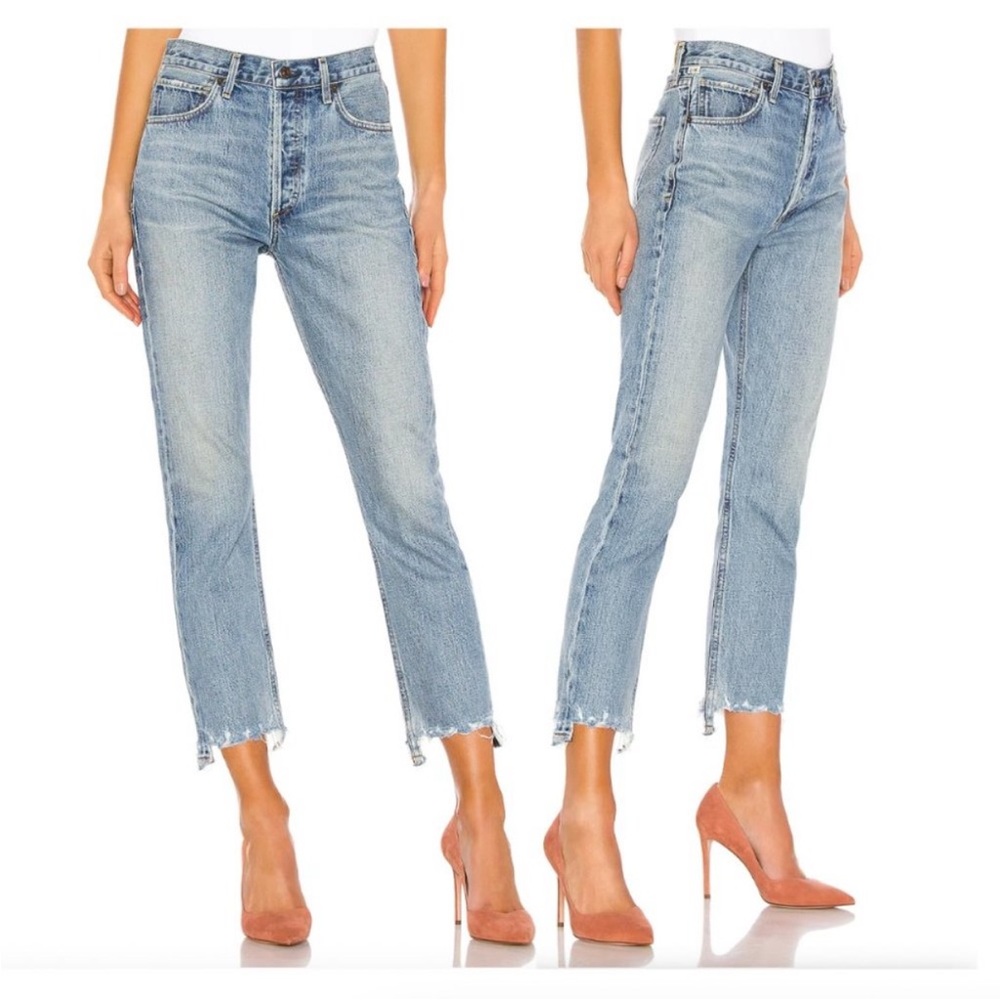 Citizens Of Humanity Charlotte Cropped High Rise Straight Jeans - Picture 2 of 13
